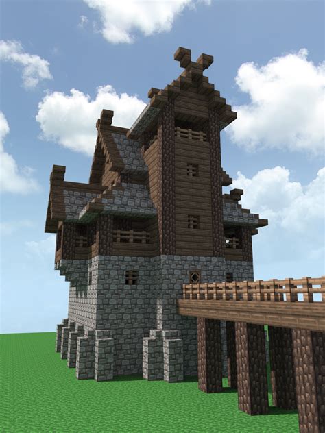 A Nordic Fort Imgur Minecraft Fort Casa Medieval Minecraft