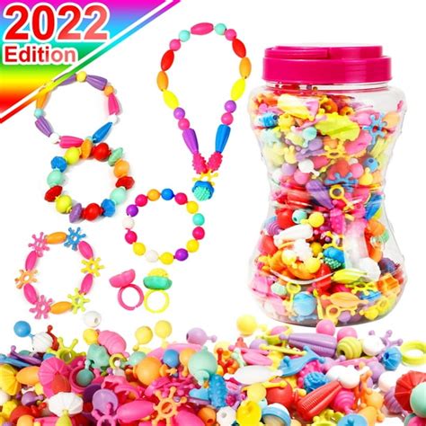 Netnew Snap Pop Beads Girls Toy Diy Jewelry Kit Fashion Fun For