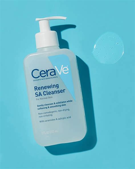 Renewing Sa Salicylic Acid Cleanser Face Wash Cerave