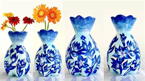 How To Make Flower Vase From Plastic Bottle Flower Vase At Home