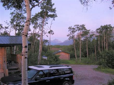 Overview of rocky cabin trailhead. Cabin 9 in Glacier Trailhead Cabins - Picture of Glacier ...