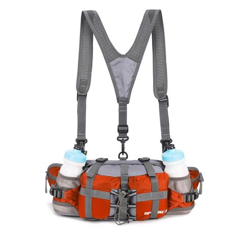 Waist Pack Outdoor Hiking Camping Lumbar Bag With Dual Water Bottle