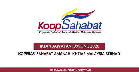 Get their location and phone number here. Jawatan Kosong Terkini Koperasi Sahabat Amanah Ikhtiar ...
