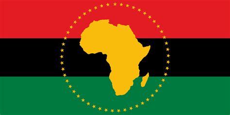 African Union Concept Flag Earth Flag