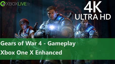 Gears Of War 4 Gameplay Xbox One X Enhanced En 4k Ultra Hd Youtube