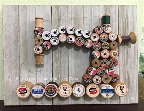 Thread Spool Art Spool Crafts Sewing Rooms Quilting Room