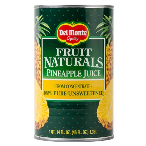 Canned Pineapple Juice 46 Oz Can