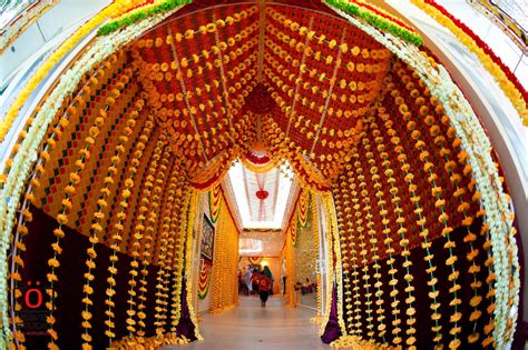 Traditionally Decorated Entrance To Indian Wedding This Is Incredibly Popular In India The M