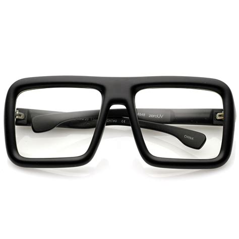 Oversize Bold Thick Frame Clear Lens Square Eyeglasses 58mm Sunglassla