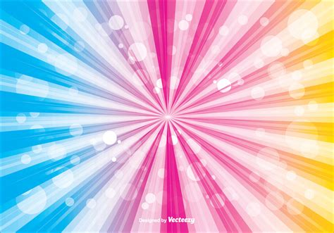 Colorful Sunburst Vector Background Download Free Vector Art Stock