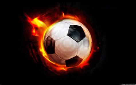 Flaming Football High Definition Wallpapers High Definition Backgrounds