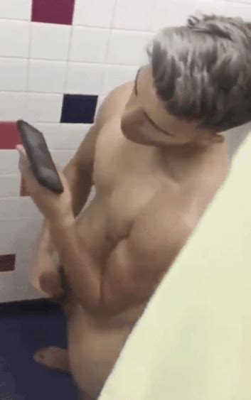 Caught Watching Gay Porn In The Locker Room Showers Spycamdude