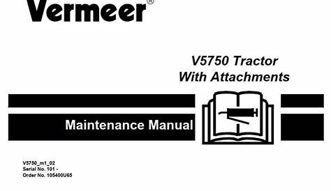 vermeer s800tx service manual