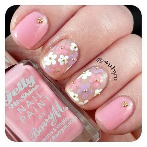 Have a little fun with one of these classic or trendy flower nail arts! 44 Lovely Flower Nail Art Design - EcstasyCoffee