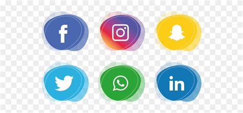 Social Media Icon Set Vector Free At Collection Of
