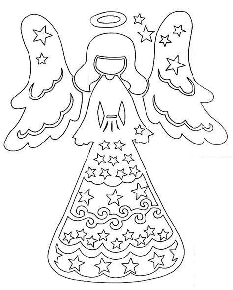 Diy Christmas Angel Free Stenciltemplatepattern Paper Craft Diy