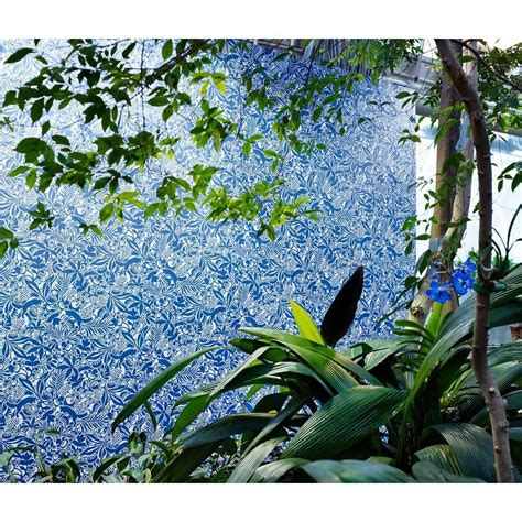 Brewster Blue Tropical Leaves Wallpaper Wv1310 The Home Depot Leaf