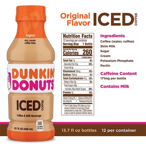 Nutrition Facts Dunkin Donuts Iced Coffee Nutrition Pics