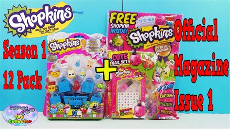 Shopkins New Magazine Season 1 12 Pack Opening Surprise Egg And Toy