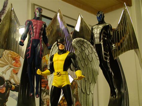 Original X Men Costume Angel Arrives Statue Forum