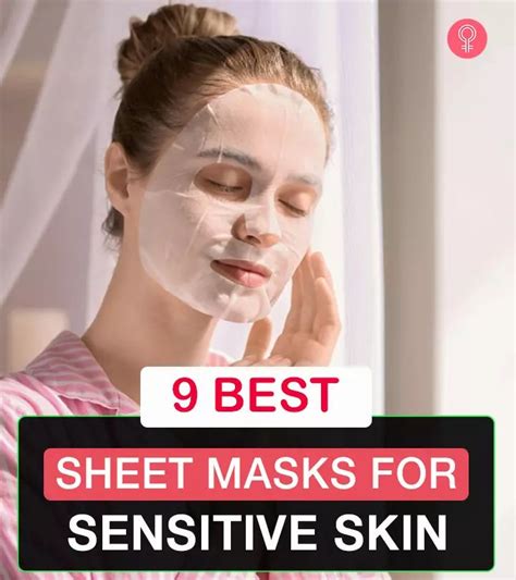 A Woman Wearing A Sheet Mask With The Words 9 Best Sheet Masks For