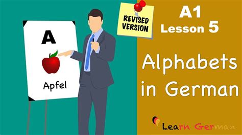 Revised A1 Lesson 5 Alphabets Das Alphabet German For