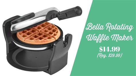 Best Buy Bella Rotating Belgian Waffle Maker 1499 Reg 30