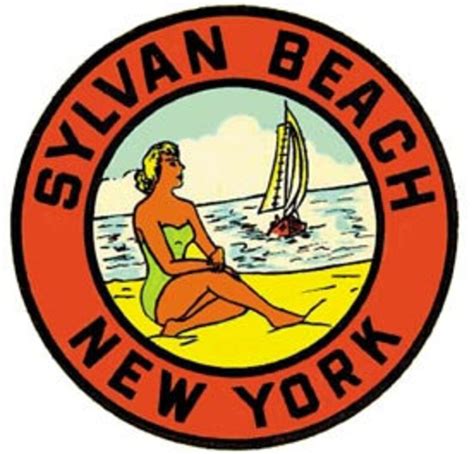 Vintage S Style Sylvan Beach Ny New York Retro Travel Etsy