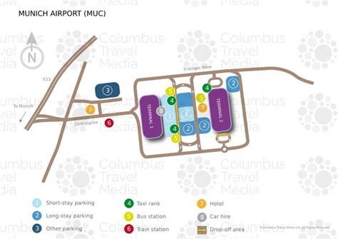 Munich Airport Map Train Station Map Of Munich Airport Train Station