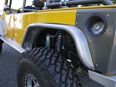 Jeep Jk 4 Flare Rear Tube Fenders Aluminum Genright Jeep Parts