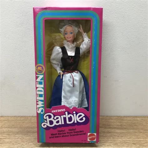 vintage 1982 mattel sweden swedish barbie 12 doll 4032 new nrfb blonde blue 32 99 picclick