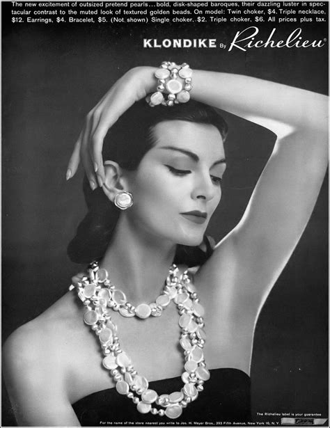Carmen Dell Orefice Klondike By Richelieu Jewelry Harpers Bazaar