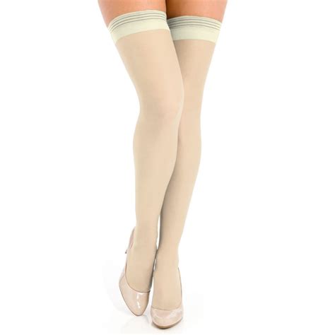 berkshire hosiery berkshire women s all day sheer thigh highs invisible toe 1590 ivory