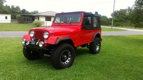 Buy Used 1983 Red Jeep Cj7 In Lake Placid Florida United States For