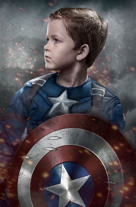 Captain America Kids Photoshoot Halloween Costume Superhero Pictures