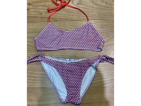 Bikini de niña geométrico azul coral Querubines Complementos sl
