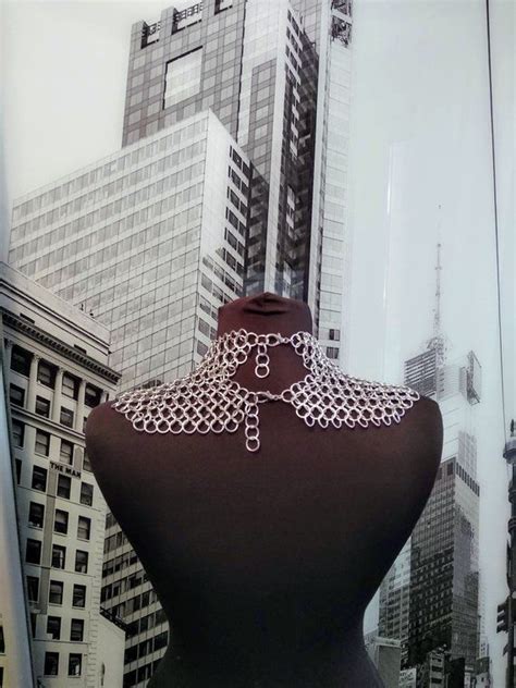 Chain Mail Womens Collar Gorget Coif Renaissance Fair Costume