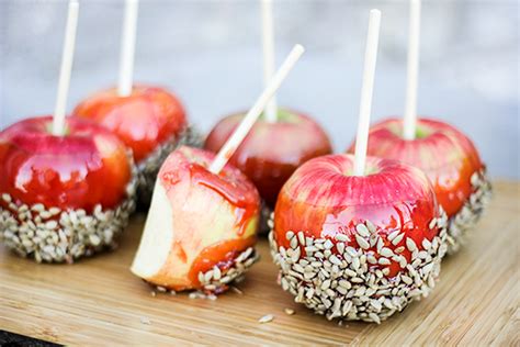 Salted Cinnamon Candy Apples With Sunflower Seeds 27th And Olive