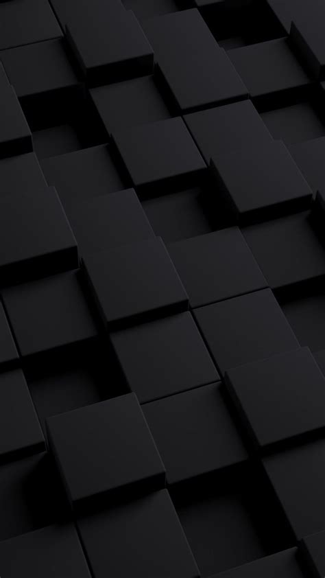 3d Cubes Dark 720x1280 Wallpaper Black Wallpaper Iphone Black
