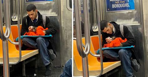 Man Cares For A Tiny Kitten On The Subway And Immediately Restores Our Faith In Humanity The