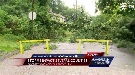 Storm Tears Through Allegheny County Causes Damage