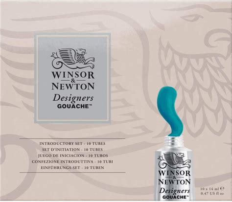 Winsor And Newton Designers Gouache Introductory 10 Tube Paint Set 14ml