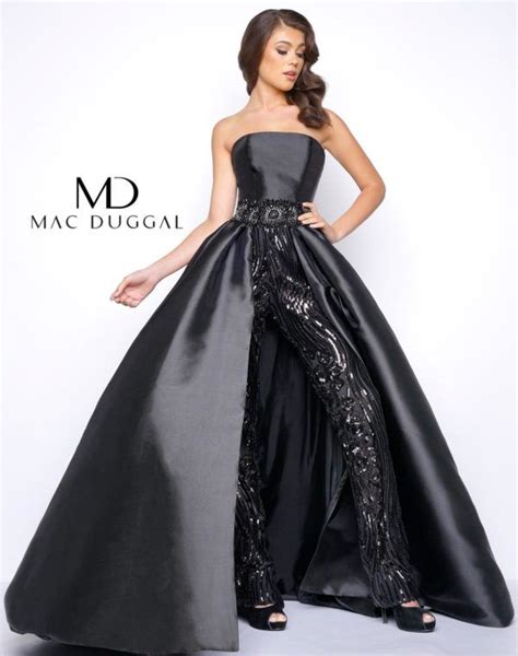 Prom Dress With Pants And Over Skirt Strapless Prom Dresses Evening