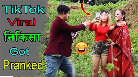 New Nepali Prank निकिशा मेरो बनन Tiktok Viral Nikisha Got Pranked By Bibisha Rai July 26