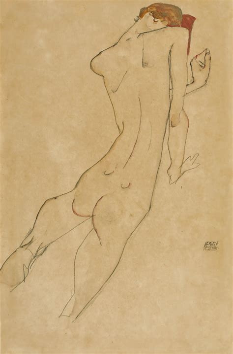 Sitzender Weiblicher Akt Seated Female Nude By Egon Schiele On Artnet My XXX Hot Girl