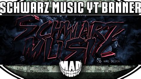 Speedart Schwarz Music Youtube Banner Mad Youtube