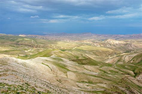 Judean Desert Landscape Near Al Ubeidiya West Bank Palestine