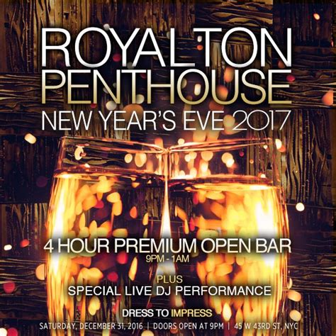 New Years Eve At Penthouse At Royalton Hotel Nyc New Years Eve 2024