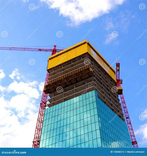 Construction Of A Modern Building Stock Photo Image Of Office