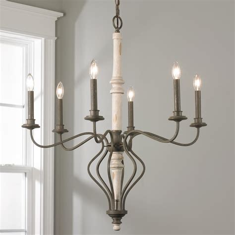 French Country Curve Chandelier Small This French Country Chandelier